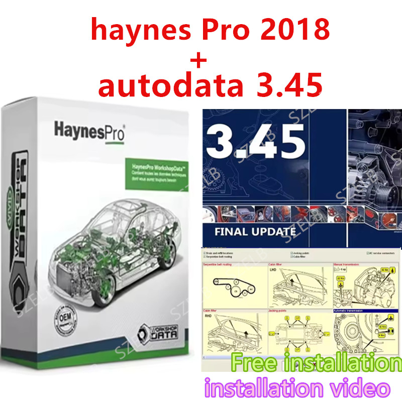 Car Workshop Tools Kit - Haynes Pro (Vivid2018) e Autodata3.45 Atris-Technik:
