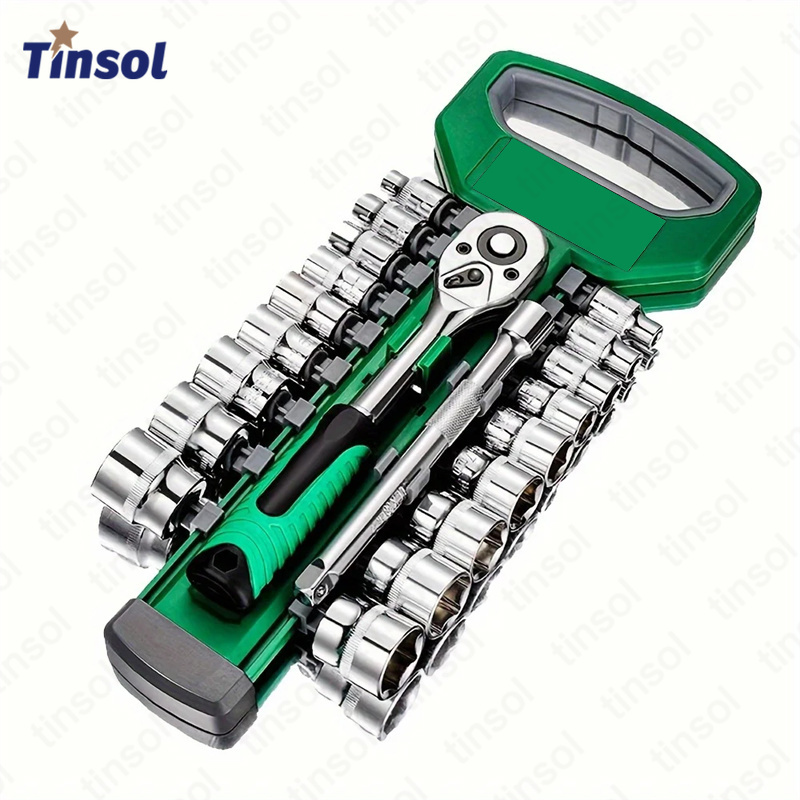 Car Workshop Tools Kit - TINSOL Set Chiavi a Cricchetto da