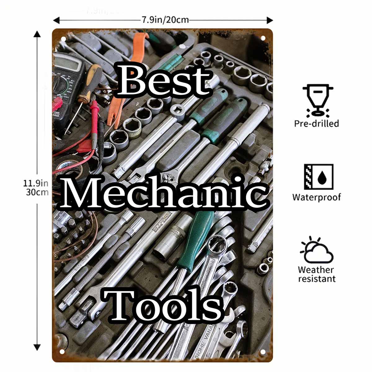 Insegna da parete in metallo 2 - Best Tools For Workshop recensione e prezzo
