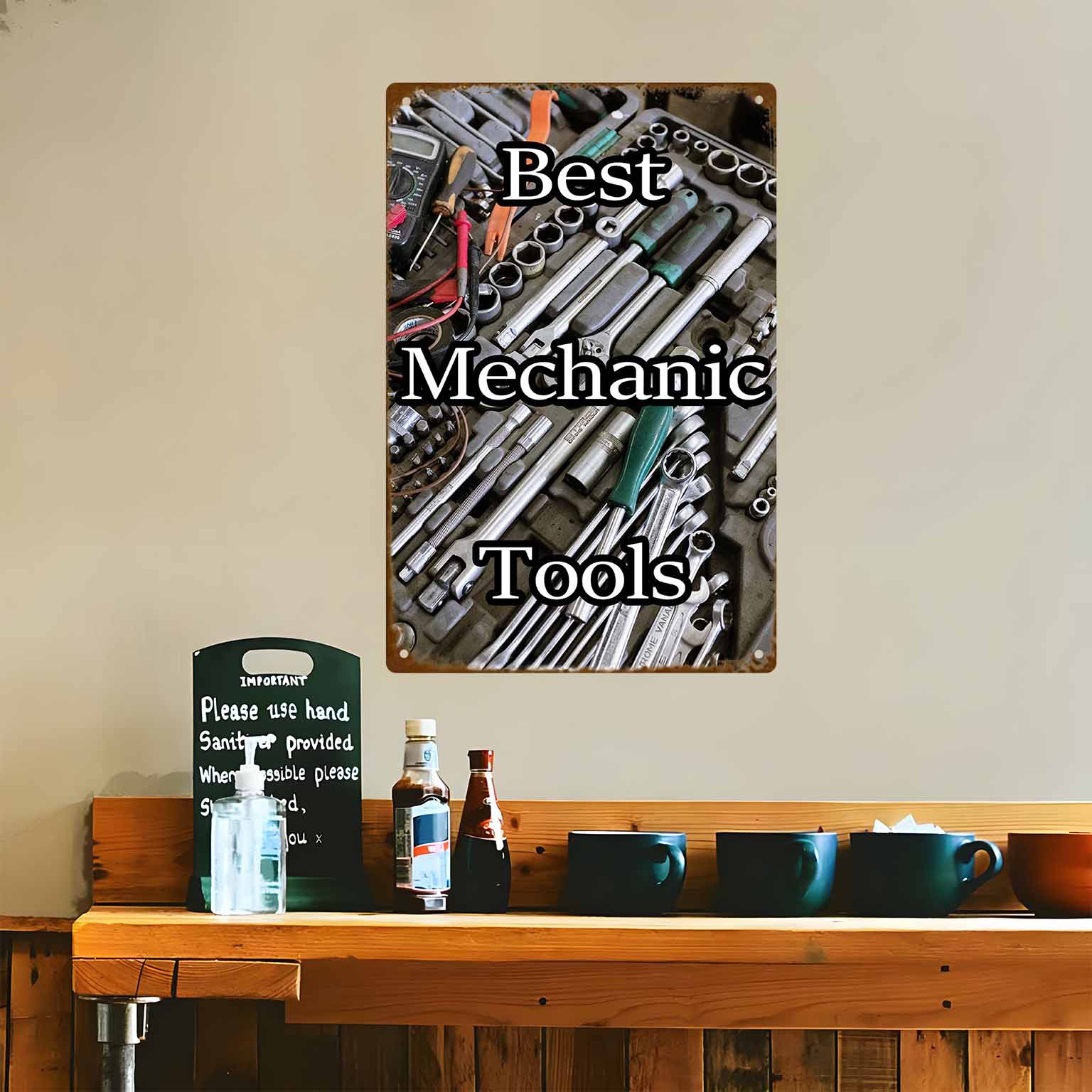 Insegna da parete in metallo 2 - Best Tools For Workshop recensione e prezzo