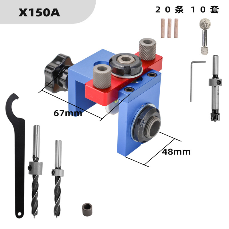TEBAK W-136 Kit di maschere pe - Dowel Jig Kit recensione e prezzo