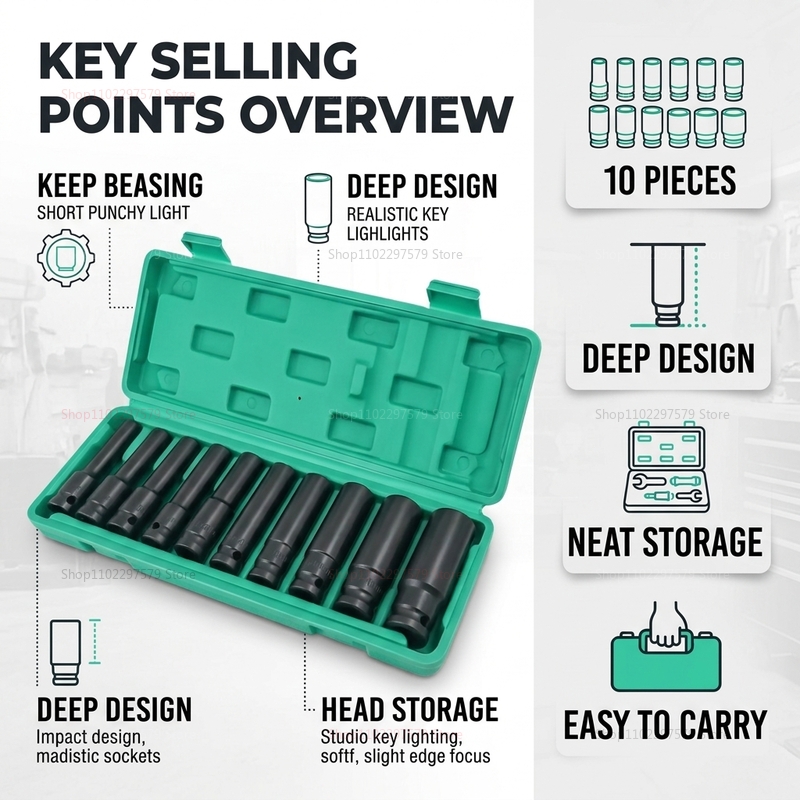 Set di 10 Chiavi a Bussola 8-2 - Car Workshop Tools Kit recensione e prezzo