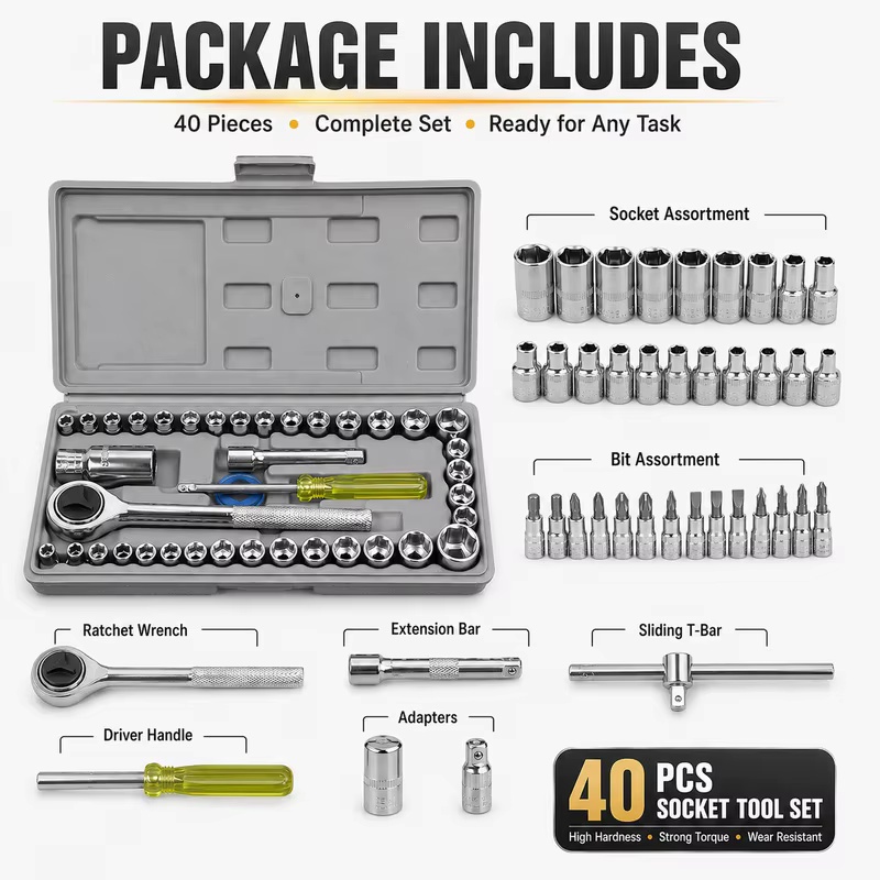 Set di 40 Chiavi a Bussola per - Tools For Motorcycle Workshop recensione e prezzo